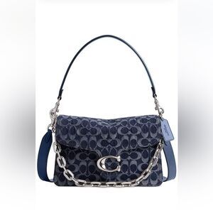 Coach Soft Tabby Shoulder Bag In Signature Denim